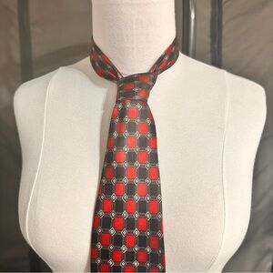 Kilburne And Finch Men’s Tie Silk Geometric Fine Clothiers Silk Necktie Dressup